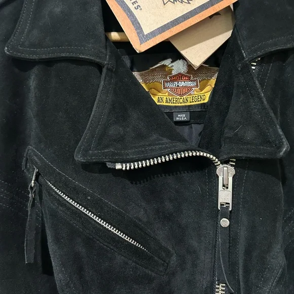 Harley-Davidson Black Leather Motorcycle Jacket NEW - Picture 3 of 8